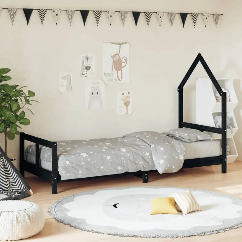 Kinderbed van massief grenenhout voor een gezellige en duurzame slaapkamer - Peuter- & kinderbedden