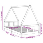 Kinderbed van massief grenenhout voor een plezierige slaapkamer - Peuter- & kinderbedden