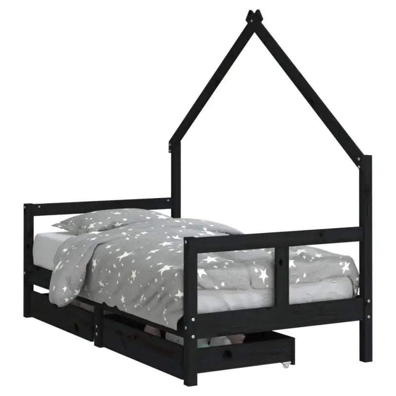 Kinderbed van massief grenenhout voor een vrolijke slaapkamer - Peuter- & kinderbedden