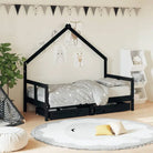 Kinderbed van massief grenenhout voor een vrolijke slaapkamer - Peuter- & kinderbedden