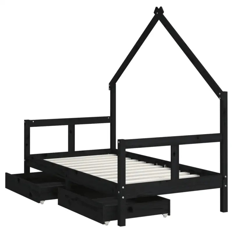 Kinderbed van massief grenenhout voor een vrolijke slaapkamer - Peuter- & kinderbedden