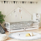 Kinderbed van massief grenenhout voor een vrolijke slaapkamer - Wit / 80 x 200 cm - Peuter- & kinderbedden