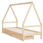 Kinderbed van massief grenenhout voor een vrolijke slaapplek - Peuter- & kinderbedden
