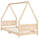 Kinderbed van massief grenenhout voor kleintjes - Peuter- & kinderbedden