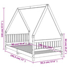 Kinderbed van massief grenenhout voor kleintjes - Peuter- & kinderbedden