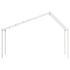 Kinderbedhuisje met open zijdeur van massief grenenhout - Accessoires voor bedden