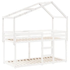 Kinderbedhuisje met open zijdeur van massief grenenhout - Accessoires voor bedden