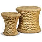 Klapstoelen en krukken levering bevat natuurlijke bamboe set - Bruin / 2 - Klapstoelen & krukken