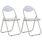 Klapstoelen set voor eetkamer montage vereist levering bevat - Wit / 2 - Eetkamerstoelen