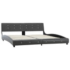 Klassiek bedframe met elegante charme en stalen poten - Grijs / 180 x 200 cm - Bedden & bedframes