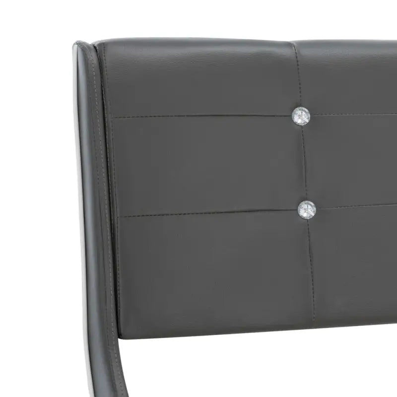 Klassiek bedframe met elegante charme en stalen poten - Grijs / 180 x 200 cm - Bedden & bedframes