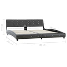 Klassiek bedframe met elegante charme en stalen poten - Grijs / 180 x 200 cm - Bedden & bedframes