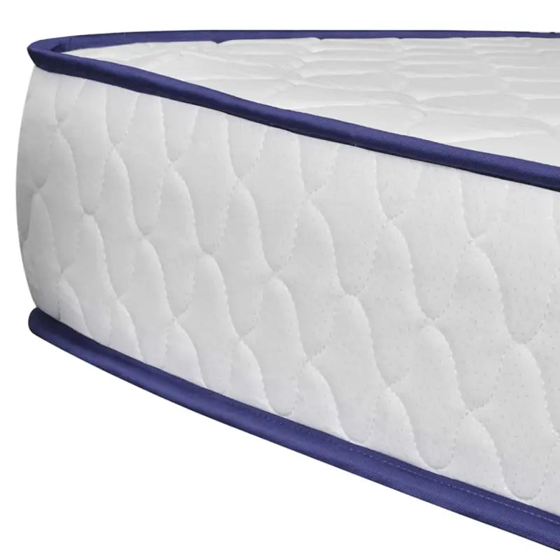 Klassiek bedframe met gepoedercoat stalen poten en elegant design - Wit en zwart / 90 x 200 cm - Bedden & bedframes