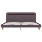 Klassiek bedframe met houten poten en kleurrijke LED-verlichting - Bedden & bedframes
