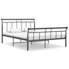 Klassiek bedframe van gepoedercoat metaal voor een stijlvolle slaapkamer - Zwart / 140 x 200 cm - Bedden & bedframes