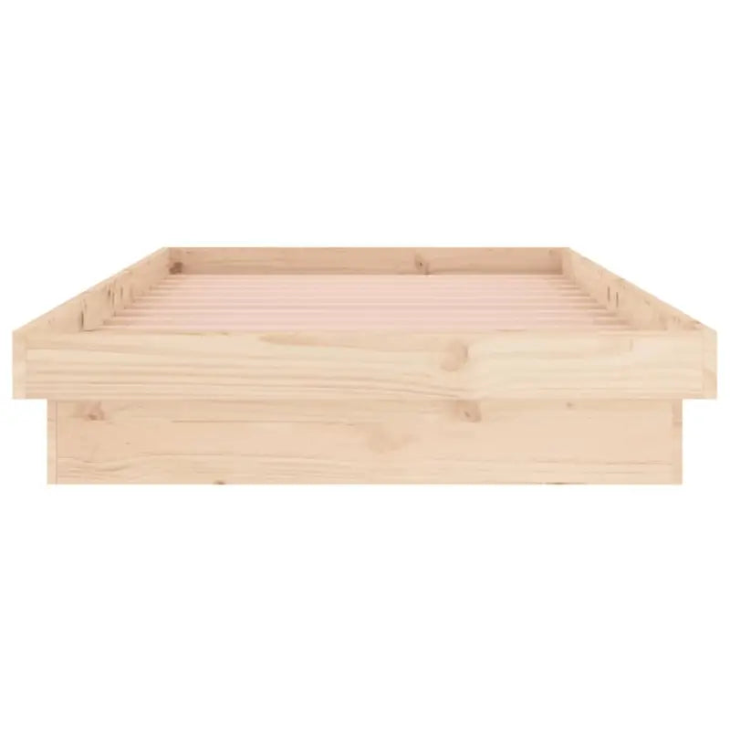 Klassiek bedframe van massief grenenhout met kleurrijke LED’s - Bedden & bedframes