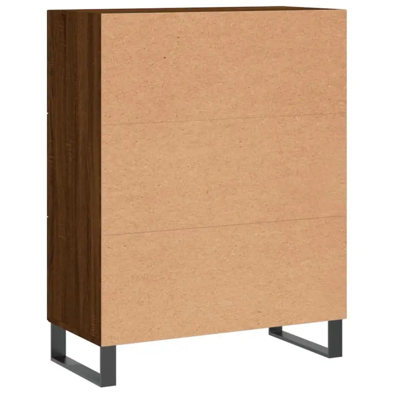 Klassiek dressoir met bewerkt hout en metalen pootjes voor een tijdloze look - Dressoirs & buffetkasten