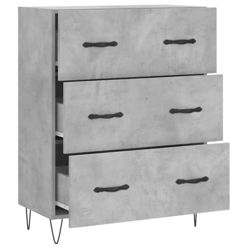 Klassiek dressoir met bewerkt hout en metalen pootjes - Dressoirs & buffetkasten