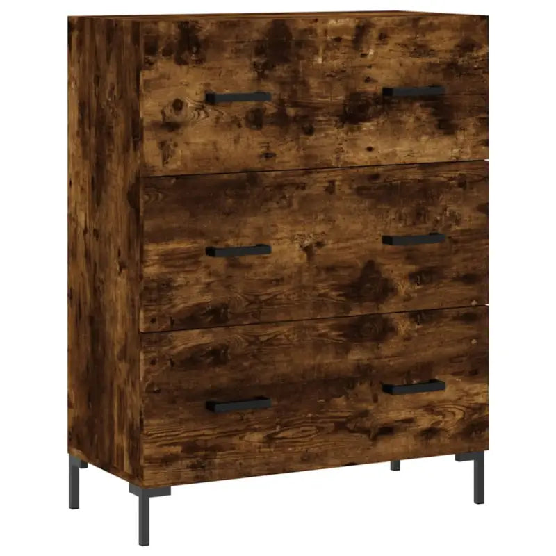 Klassiek dressoir met bewerkt hout en metalen pootjes - Dressoirs & buffetkasten