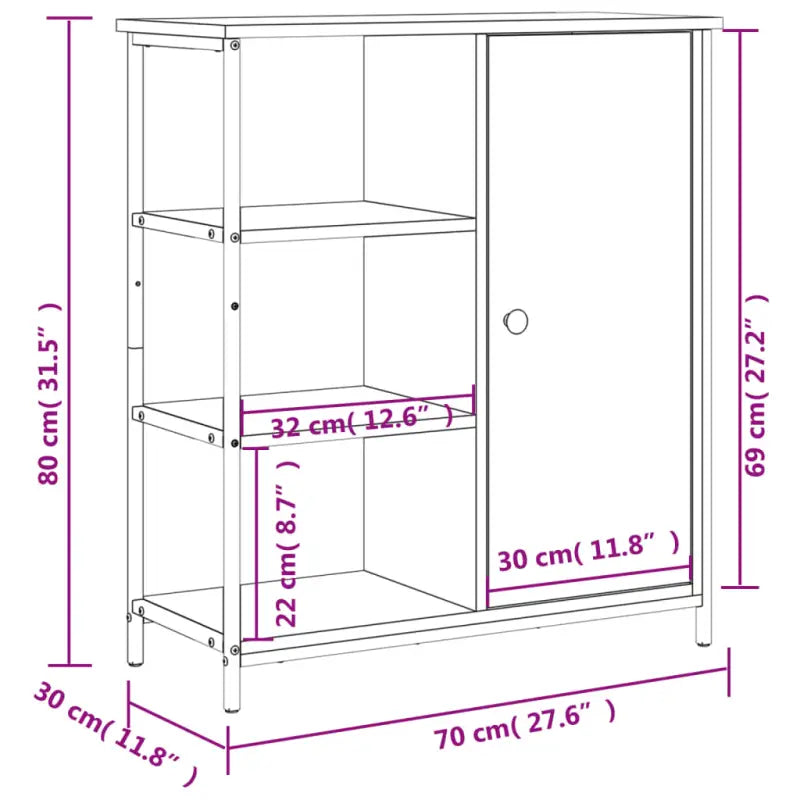 Klassiek dressoir met bewerkt hout en stevig blad met verstelbare poten - Dressoirs & buffetkasten