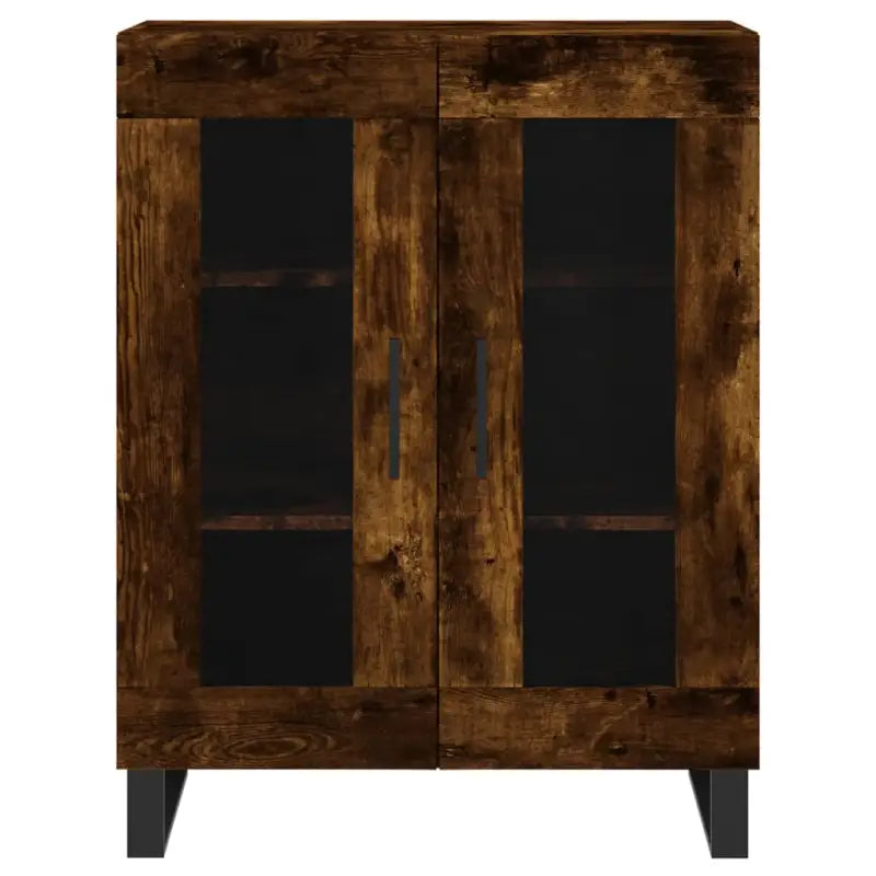 Klassiek dressoir met glas en bewerkt hout voor een tijdloze uitstraling - Dressoirs & buffetkasten