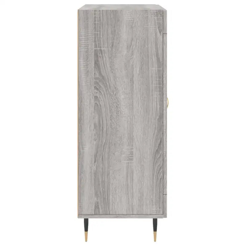 Klassiek Dressoir met Glas in Bewerkt Hout Grijs Sonoma Conducto - Dressoirs & buffetkasten