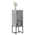 Klassiek dressoir met glazen deur en duurzame bewerkte houtafwerking - Dressoirs & buffetkasten