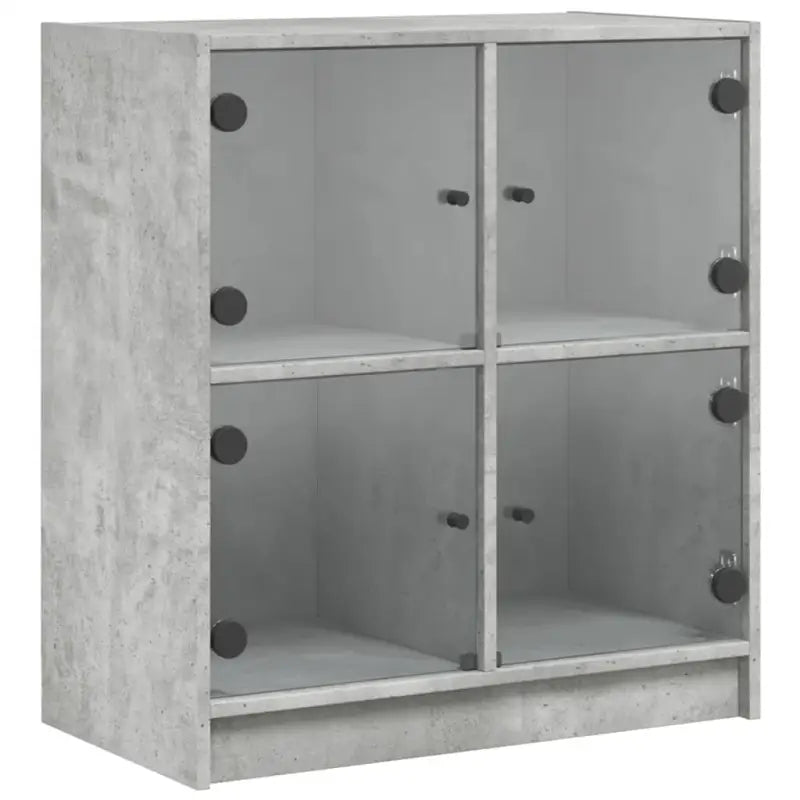 Klassiek dressoir met glazen deuren en duurzame bewerkte houtlook - Dressoirs & buffetkasten