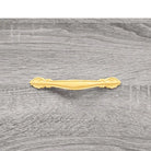 Klassiek dressoir met metalen pootjes in grijs Sonoma van bewerkt hout - Dressoirs & buffetkasten