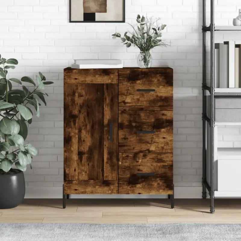 Klassiek Dressoir van Behandeld Bewerkt Hout met Tijdloze Look - Dressoirs & buffetkasten