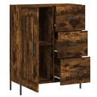 Klassiek Dressoir van Behandeld Bewerkt Hout met Tijdloze Look - Dressoirs & buffetkasten
