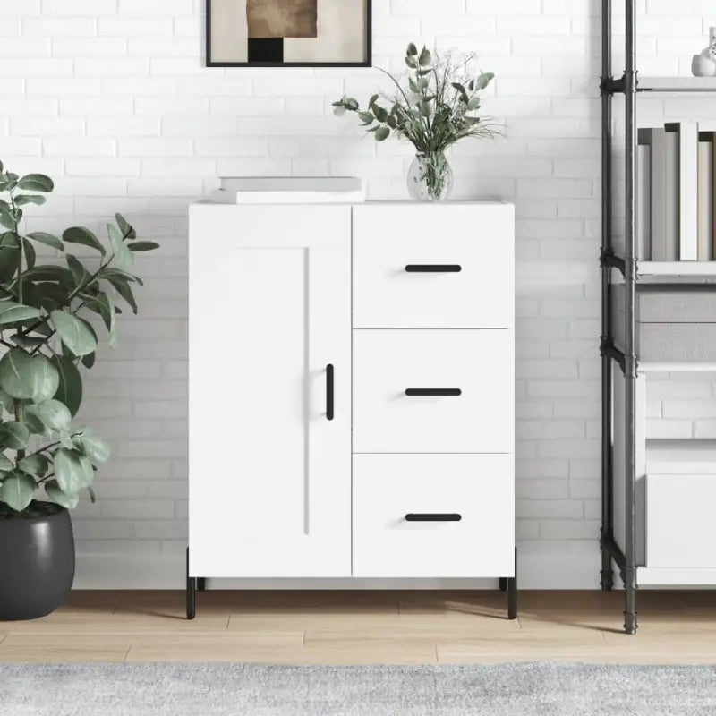 Klassiek Dressoir van Behandeld Bewerkt Hout met Tijdloze Look - Wit / 1 - Dressoirs & buffetkasten
