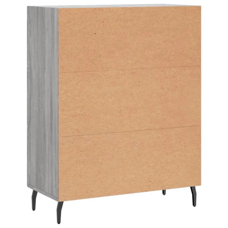 Klassiek dressoir van bewerkt hout in grijs sonoma stijl - Dressoirs & buffetkasten