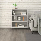Klassiek dressoir van bewerkt hout in grijs sonoma uitvoering - Dressoirs & buffetkasten