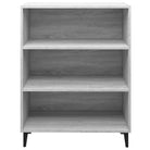 Klassiek dressoir van bewerkt hout in grijs sonoma uitvoering - Dressoirs & buffetkasten