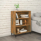 Klassiek dressoir van bewerkt hout in grijs sonoma uitvoering - Gerookt eiken / 1 - Dressoirs & buffetkasten