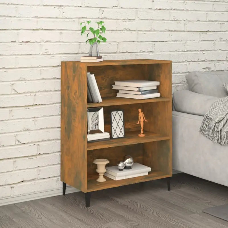 Klassiek dressoir van bewerkt hout in grijs sonoma uitvoering - Gerookt eiken / 1 - Dressoirs & buffetkasten