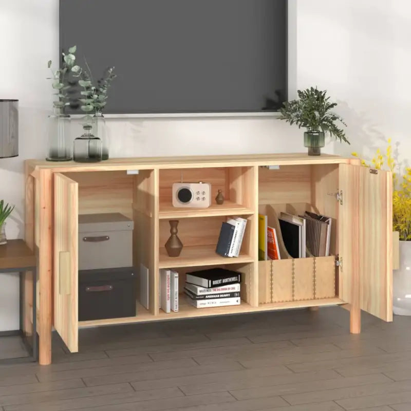 Klassiek dressoir van bewerkt hout met houten poot voor stijl en duurzaamheid - Dressoirs & buffetkasten