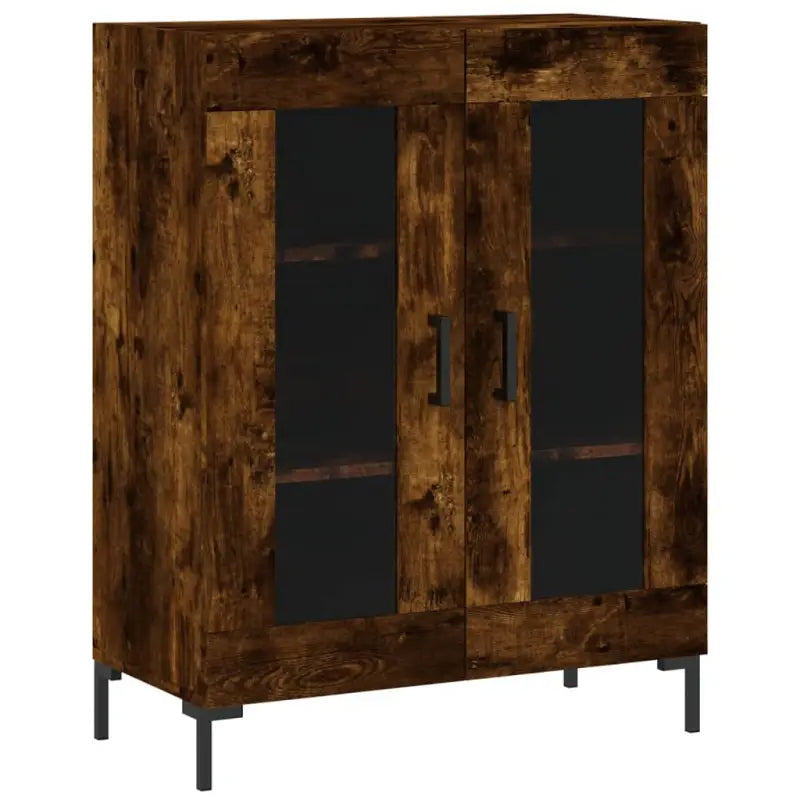 Klassiek dressoir van bewerkt hout met ijzeren poten - Dressoirs & buffetkasten