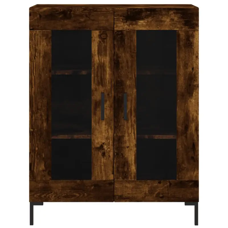 Klassiek dressoir van bewerkt hout met ijzeren poten - Dressoirs & buffetkasten
