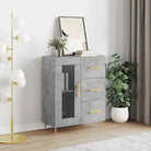 Klassiek Dressoir van Bewerkt Hout met Tijdloze Uitstraling - Betongrijs / 1 - Dressoirs & buffetkasten
