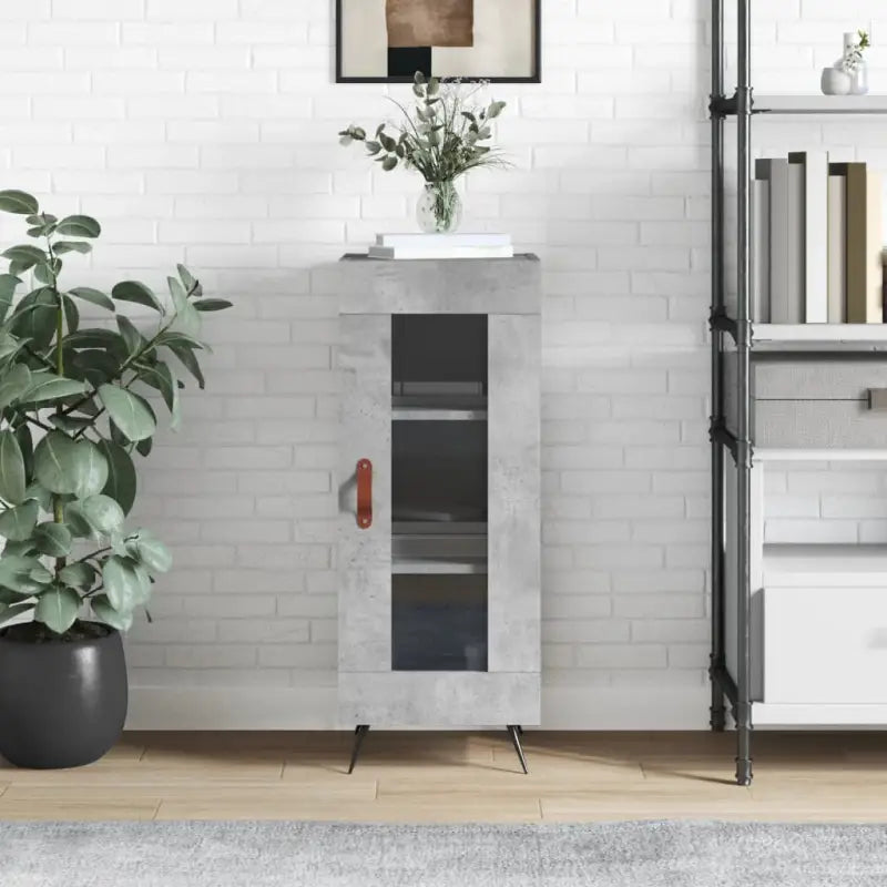 Klassiek dressoir van bewerkt hout met tijdloze uitstraling - Betongrijs / 1 - Dressoirs & buffetkasten