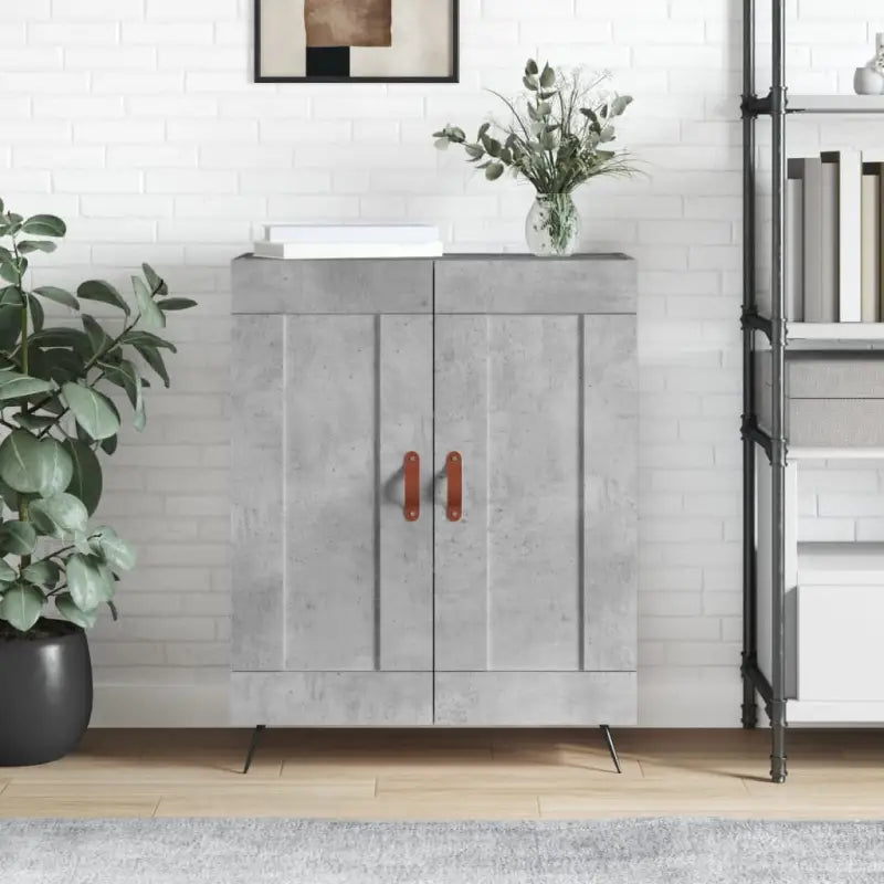 Klassiek dressoir van bewerkt hout met tijdloze uitstraling - Betongrijs / 1 - Dressoirs & buffetkasten