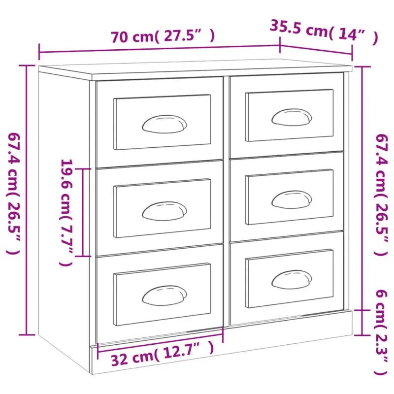 Klassiek dressoir van bewerkt hout met tijdloze uitstraling - Dressoirs & buffetkasten