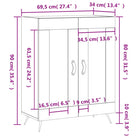 Klassiek dressoir van bewerkt hout met tijdloze uitstraling - Dressoirs & buffetkasten