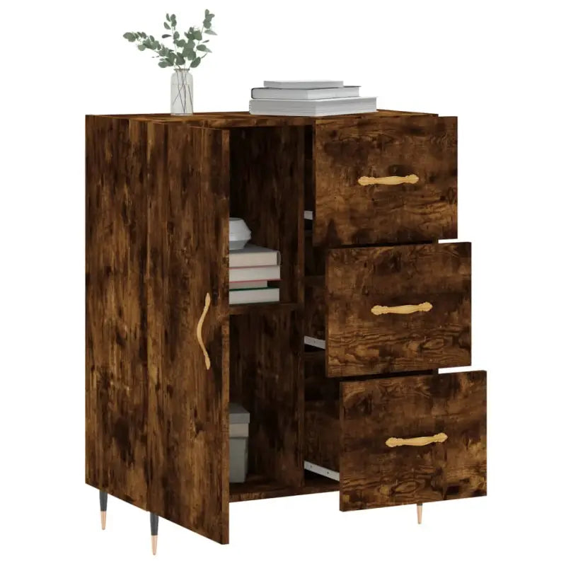Klassiek dressoir van bewerkt hout met tijdloze uitstraling - Dressoirs & buffetkasten