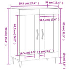 Klassiek dressoir van bewerkt hout met tijdloze uitstraling - Dressoirs & buffetkasten