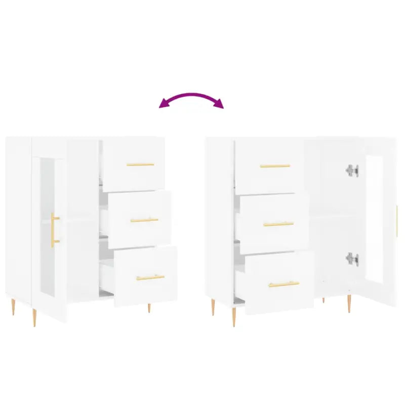 Klassiek Dressoir van Bewerkt Hout met Tijdloze Uitstraling - Dressoirs & buffetkasten