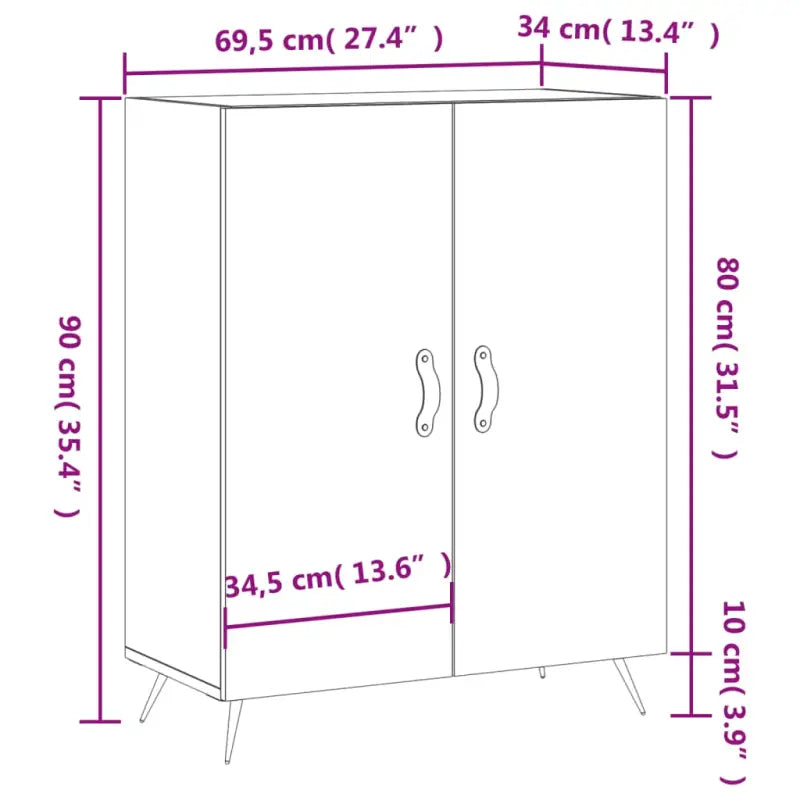 Klassiek dressoir van bewerkt hout met tijdloze uitstraling - Dressoirs & buffetkasten