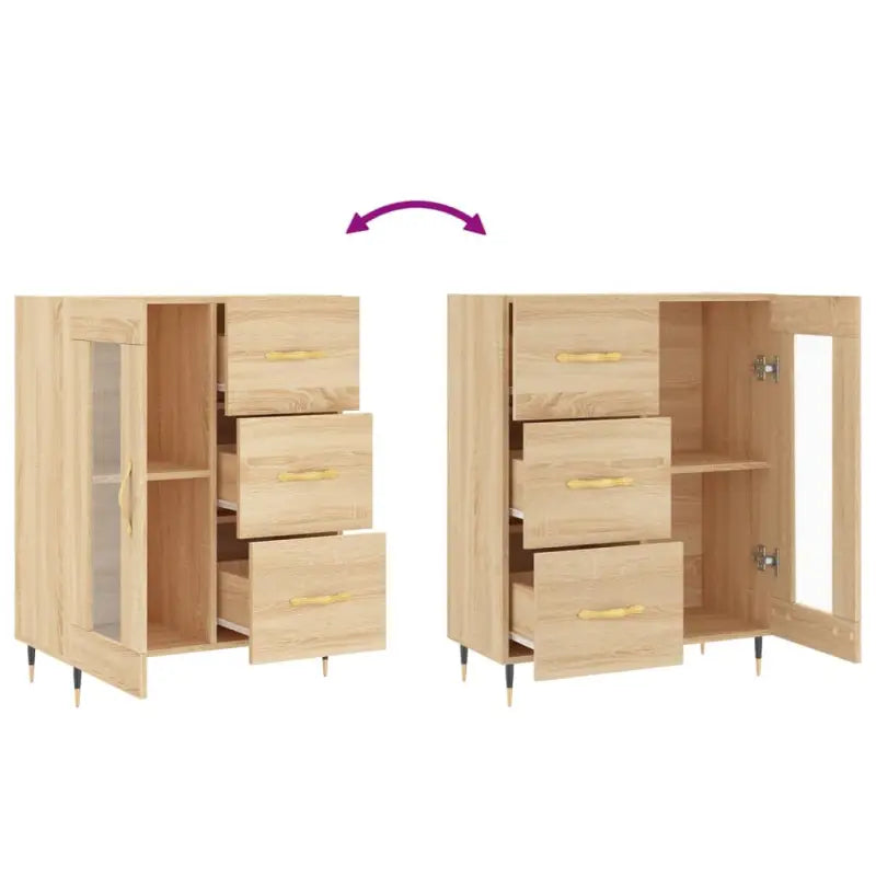 Klassiek dressoir van bewerkt hout met tijdloze uitstraling - Dressoirs & buffetkasten